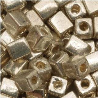   4mm Glass Cube Bead Mix Heavy Metal 10 Grams Arts, Crafts & Sewing