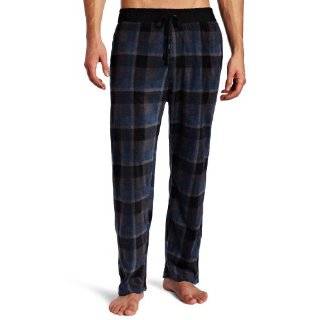  Intimo Mens Microfleece Pant with Knit Henley PJ Set 