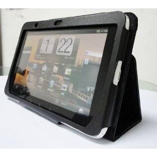   Black Leather Case Cover w/ Stand for for HTC Flyer 7 Tablet Wi Fi
