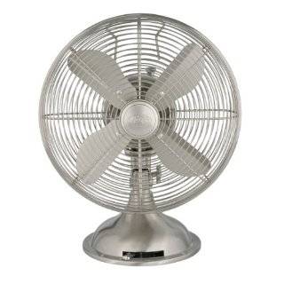 Hunter 90400 12 Inch Portable Table Fan, Brushed Nickel