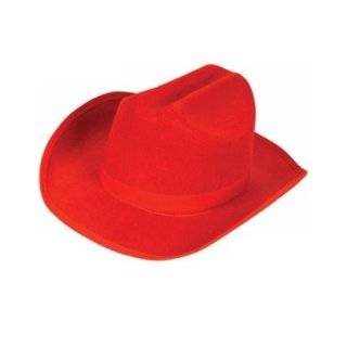  Kids Basic Red Cowboy Hat Clothing