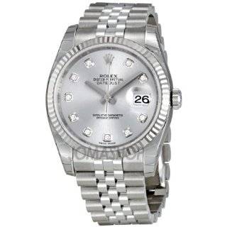 Custom Rolex DateJust 69240 Watch 26mm Ladies Pearl Diamond Bezel 1ct