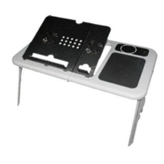  New Laptop USB Folding Table W/ 2 Cooling Fan + Mouse Pad 