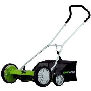   25062 18 Inch 5 Blade Push Reel Lawn Mower With Grass Catcher