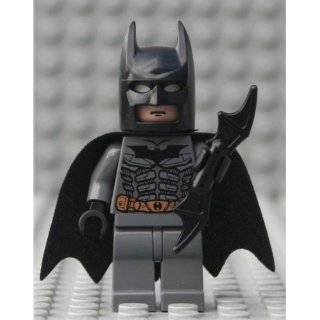 Batman (Dark Grey)   LEGO Batman Minifig with Batarang (Custom Cape)