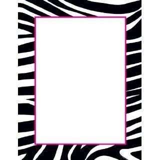  Black & White Zebra Flat Card Invitations Health 