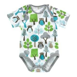 Dwellstudio Organic Short Sleeve Bodysuit, Owls, 3 6 Months