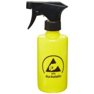 Menda 35377 Yellow Trigger Spray Bottle LDPE Low Charging ESD Safe 8 
