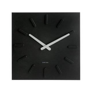   Karlsson Juicy Black MDF and White Numbers Wall Clock