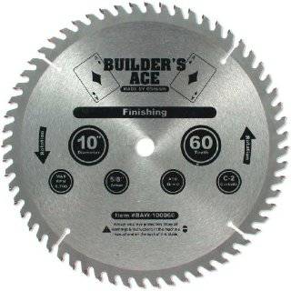 Oshlun BAW 100060 10 Inch 60 Tooth Builders Ace Finishing ATB Saw 