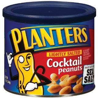 Planters Cocktail Peanuts, Lightly Salted, 16 Ounce Canisters (Pack of 