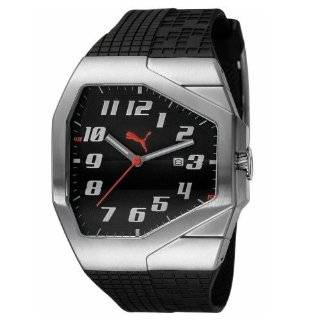   MOTOR PU910561007 Black Polyurethane Quartz Watch with Black Dial