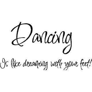 Dancing is likeDance Wall Quotes Lettering Words Removable Wall Art 